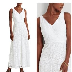 Lauren Ralph Lauren Tiered Lace Sleeveless Maxidress